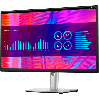 Dell Monitor LED P2423DE, 23.8", QHD (2560 x 1440), 16:9 60Hz, IPS AG, ComfortView Plus, Mercury Free, 300 cd/m2, 1000:1, 178/178, 8ms/5ms, HDMI, 2xDP, USB-C hub, Height, Pivot, Swivel, Tilt adjustable, 3Y