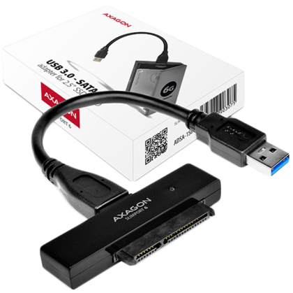 AXAGON ADSA-1S USB2.0 - SATA HDD External Adapter Incl. 2.5