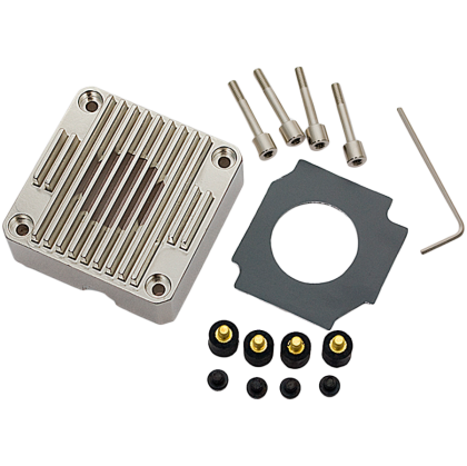 EK-DDC Heatsink Housing - Nickel, heatsink upgrade kit