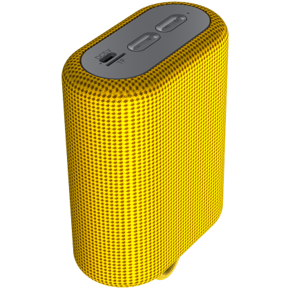 CANYON BSP-4, Bluetooth Speaker, BT V5.0, BLUETRUM AB5365A, TF card support, Type-C USB port, 1200mAh polymer battery, Yellow, cable length 0.42m, 114*93*51mm, 0.29kg