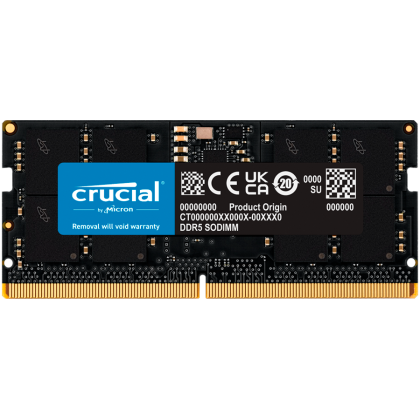 Crucial 16GB DDR5-4800 SODIMM CL40 (16Gbit), EAN: 649528906526