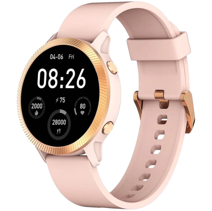 Blackview R8, 1.09-inch HD LCD 240x240, 190mAh Battery, 24-hour SpO2 Detection + Heart Rate Monitoring, Calls and SMS notification, Pink