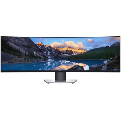 Dell UltraSharp U4919DW, 49" (32:9), IPS LED backlit, Anti-glare, 3H Hard Coating, 5120 x 1440, 1000:1, 350 cd/m2, 5 ms, Curve radius: 3800R, height, tilt , swivel, VESA (100 mm), 2 x HDMI, DP, USB Type-C, USB 3.0 hub, Black, 3Yr