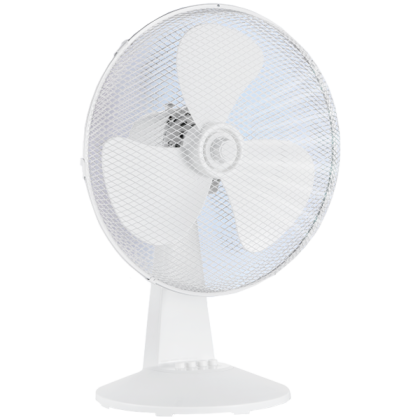 Table fan, 40W, 40cm, 3 speeds, mechanical, noise level: 50-60 dB, Oscillation  80°, Tilting +24° -12°