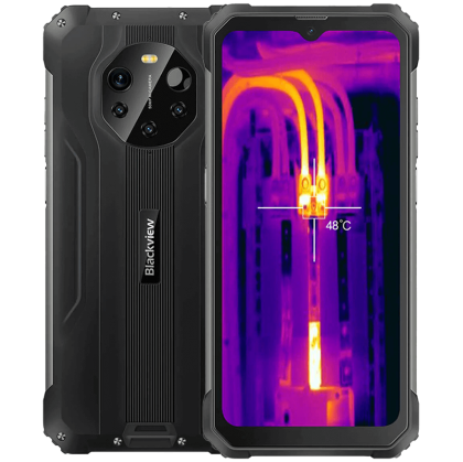 Blackview Rugged BL8800 Pro 8GB/128GB, 6.58-inch FHD+ 1080x2408 IPS, Octa-core, 16MP Front/2x2MP+5MP+50MP Back Camera, FLIR thermal camera, Battery 8380mAh, Type-C, Android 11, Fingerprint, Dual SIM, SD card slot, 33W wired charging, MIL-STD-810H, Bl