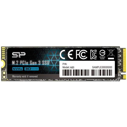 Silicon Power Ace - A60 512GB SSD PCIe Gen 3x4 PCIe Gen3 x 4 & NVMe 1.3, SLC Cache, HMB - Max 2200/1600 MB/s, EAN: 4713436129646