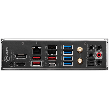 MSI Main Board Desktop MAG B650 TOMAHAWK WIFI (AM5,4x DDR5,HDMI,DP,2x PCI-E x16,1x PCI-E x1,3xM.2,6xSATA 6G,6x USB 2.0,6x USB 3.2 Gen1 Type A,3x USB 3.2 Gen2 Type A,1x USB 3.2 Gen2 Type C,1x USB 3.2 Gen2x2 Type C, 2.5GLAN,Wi-Fi 6E, BT5.2 ATX