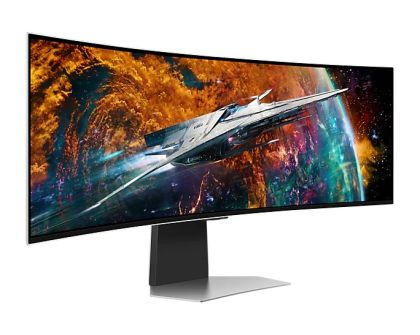 Монитор Samsung LS49CG950, 49" Odyssey G9 GAMING, Curved OLED, 1800R, 240Hz, Smart. 32:9, 5120 x 1440, 250 cd/m2, Display Port , HDMI,Micro HDMI, USB Hub, Silver