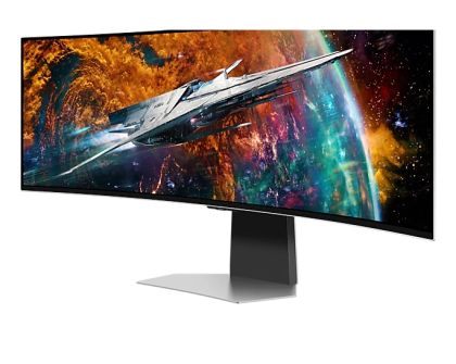 Монитор Samsung LS49CG950, 49" Odyssey G9 GAMING, Curved OLED, 1800R, 240Hz, Smart. 32:9, 5120 x 1440, 250 cd/m2, Display Port , HDMI,Micro HDMI, USB Hub, Silver