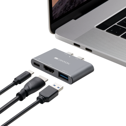 CANYON hub DS-1 3in1 Thunderbolt 3 Space Grey