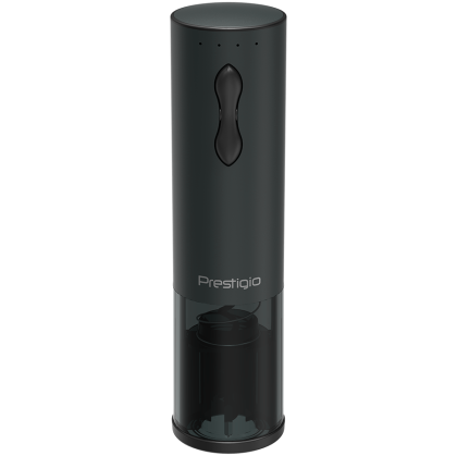 Bolsena, Electric wine opener with Prestigio Logo, aerator , vacuum preserver, Black color