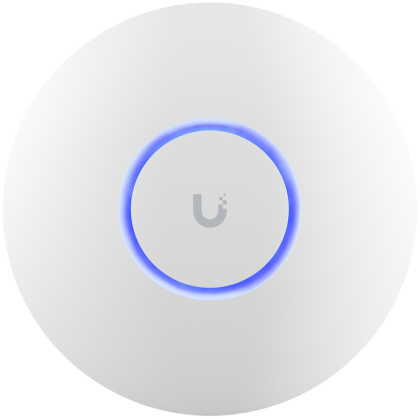 UBIQUITI U6+, WiFi 6, 4 spatial streams, 140 m² (1,500 ft²) coverage, 300+ connected devices, Powered using PoE, GbE uplink.