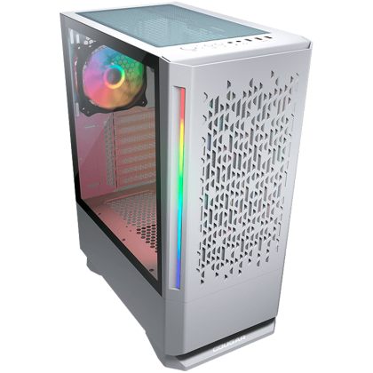 COUGAR MX430 Air RGB (White), Mid Tower, Mini ITX / Micro ATX / ATX, USB 3.0 x 2, USB 2.0 x 1, Mic x 1 / Audio x 1, Reset Button, RGB Button, 3x ARGB