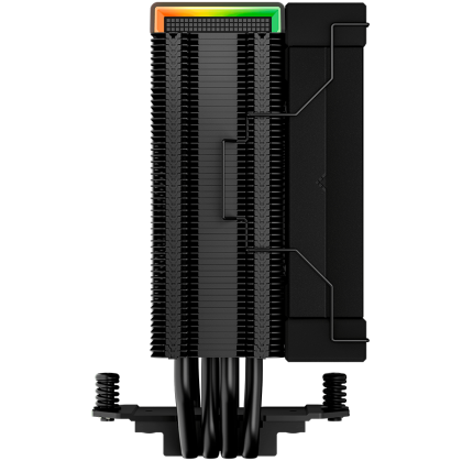 DeepCool AK400 Digital, CPU Air Cooler, 1x120mm FK120 PWM Fan, Digital Display, ARGB, TDP 220W, 4 Heatpipes, Black, LGA1700/1200/115x, AMD AM5/AM4, 126x97x156 mm(LxWxH), 3Y, R-AK400-BKADMN-G