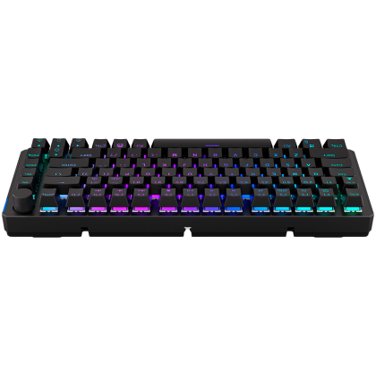 Endorfy Thock 75% Wireless Red Gaming Keyboard, Kailh Box Red Mechanical Switches, Double Shot PBT Keycaps, Volume Wheel, ARGB, Hot-swappable switches, Connections: BT/2.4GHz/USB, 2 Year Warranty