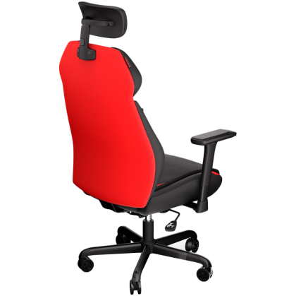 Endorfy Meta RD Gaming Chair, Breathable Fabric, Cold-pressed foam, Class 4 Gas Lift Cylinder, 3D Adjustable Armrest, Adjustable Headrest, Black/Red, 2 Year Warranty