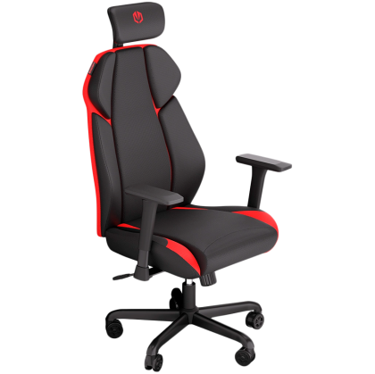 Endorfy Meta RD Gaming Chair, Breathable Fabric, Cold-pressed foam, Class 4 Gas Lift Cylinder, 3D Adjustable Armrest, Adjustable Headrest, Black/Red, 2 Year Warranty