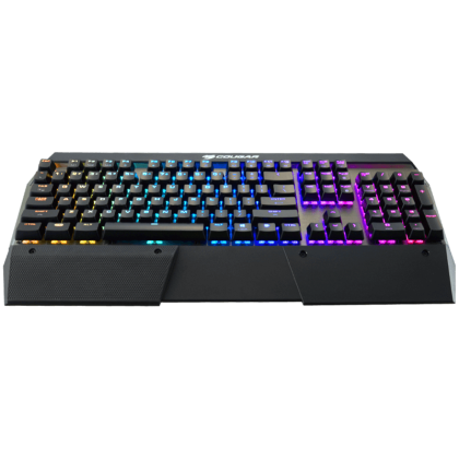 COUGAR ATTACK X3 -  Iron Gray - Red Cherry MX RGB Mechanical Gaming Keyboard,N-key rollover (USB mode support),Full key backlight (16.8 million colors), On-board memory,Aluminum/Plastic,COUGAR UIX System