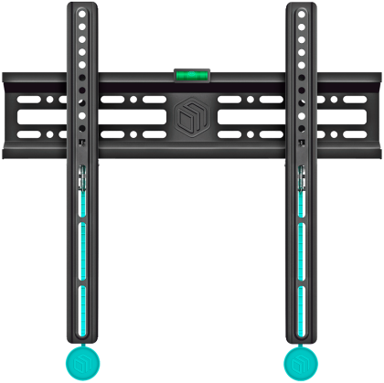 ONKRON Fixed TV Wall Mount for 32 to 65-inch Flat Panel TVs Digital Panels 50 kg, Black