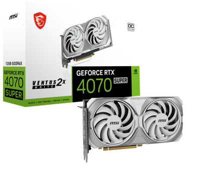 MSI GeForce RTX 4070 Super VENTUS 2X OC White 12GB