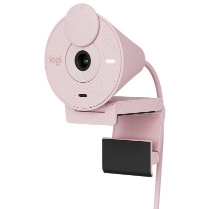 LOGITECH Brio 300 Full HD webcam - ROSE - USB