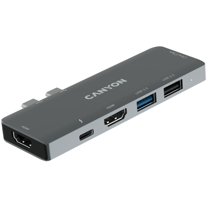 CANYON hub DS-5 7in1 Thunderbolt 3 Space Grey