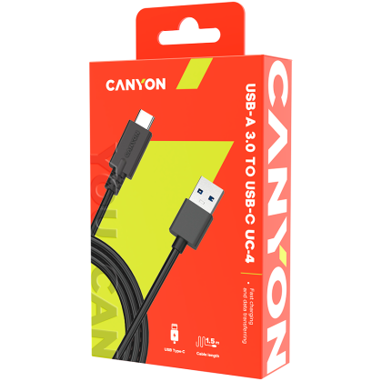 CANYON cable UC-4 USB-C 5W 1.5m Black
