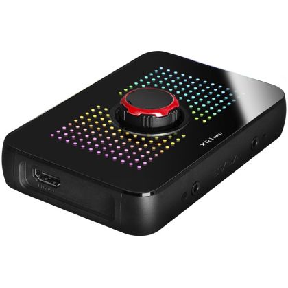 EVGA XR1 Pro Capture Card, Certified for OBS, 1440p 144fps/4K 60fps HDR Pass Through, 1440p 60fps/4K 30fps Capture, USB 3.1 Type-C, ARGB, Built-in Audio Mixer via Control Dial