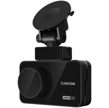 CANYON car recorder DVR25GPS WQHD 2.5K 1440p Wi-Fi GPS Black