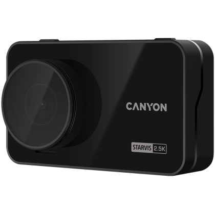 CANYON car recorder DVR25GPS WQHD 2.5K 1440p Wi-Fi GPS Black