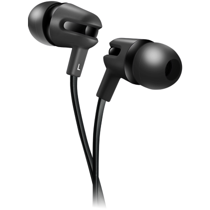 CANYON headphones SEP-4 Mic Flat 1.2m Black