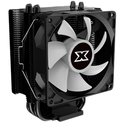 Windpower 964 RGB EN46478, Black Anodized, 90mm RGB PWM Fan, Single Rainbow LED Mode, Reinforced Plastic Backplate