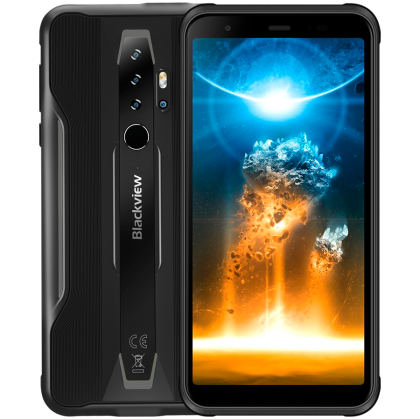 Blackview Rugged BV6300 Pro 6GB/128GB, 5.7-inch 1080x2408 IPS LCD, Octa-core, 16MP Front/8MP+2MP+0.3MP, Battery 4380mAh, Type-C, Android 10, Fingerprint, Dual SIM, SD card slot, 18W wired charging/ 10w wireless, MIL-STD-810G, Bl