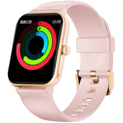 Blackview R3Max, 1.69-inch HD LCD 240x280, 230mAh Battery, 24-hour SpO2 Detection + Heart Rate Monitoring, Calls and SMS notification, Pink