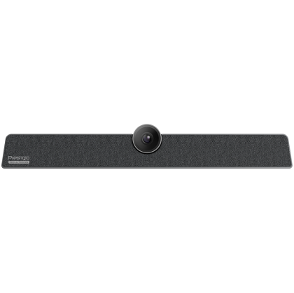 Prestigio Solutions Video Conferencing Collaboration Bar Alpha: UHD, 12MP, 6 mic, 8m (Range), Connection via USB Type-C or AUX