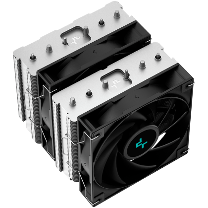 DeepCool AG620, CPU Air Cooler, 2x120mm PWM Fan, TDP 260W, 6 Heatpipes, LGA2066/2011-v3/2011/1700/1200/115x, AMD AM5/AM4, 129x136x157 mm(LxWxH), 2Y, R-AG620-BKNNMN-G-1