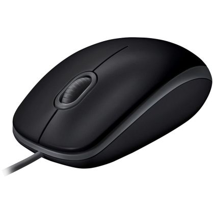 LOGITECH B110 Corded Mouse - SILENT - BLACK - USB - B2B