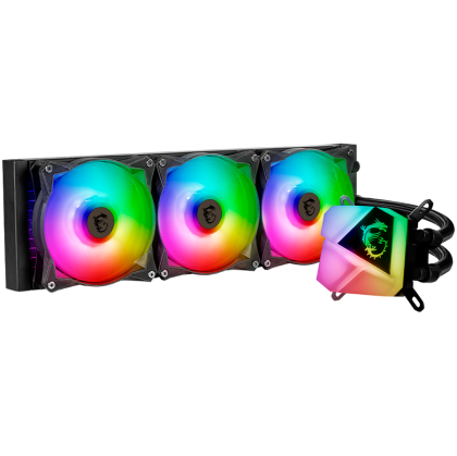 MAG CORELIQUID C360, Global, 3x ARGB Fan, ARGB Block, Color Box, LGA 1150/1151/1155/1156/1200/1700, LGA 1366/2011/2011-3/2066, AM5/AM4/FM2+/FM2/FM1/AM3+/AM3/AM2+/AM2, SocketTR4/sTRX4/SP3