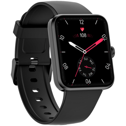 Blackview W10E, 1.52-inch IPS HD LCD 240x280, 205mAh Battery, 24-hour SpO2 Detection + Heart Rate Monitoring, Calls and SMS notification, Black