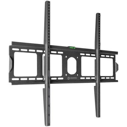 ONKRON Fixed TV Wall Mount for 55 to 100-inch Flat Panel TVs Digital Panels 75 kg, Black