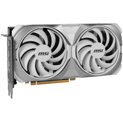 MSI Video Card NVidia GeForce RTX 4070 SUPER 12G VENTUS 2X WHITE OC, 12GB GDDR6X, 192-bit, 2505 MHz Boost, 7168 CUDA Cores, PCIe 4.0, 3x DP 1.4a, HDMI 2.1a, RAY TRACING, Dual Fan, 650W Recommended PSU, 3Y