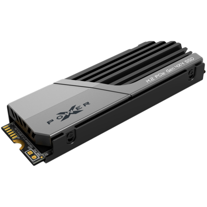 Silicon Power XS70 2TB SSD PCIe Gen 4x4 PCIe Gen4x4 & NVMe 1.4, DRAM Cache, 3DNAND,  Heatsink (10.8mm), PS5 Comp.  7300/6800MB/s, EAN: 4713436146339