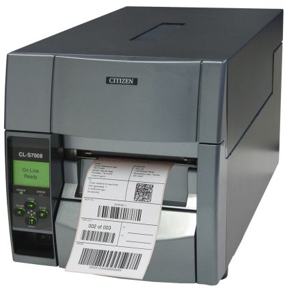 Етикетен принтер Citizen Label Industrial printer CL-S700IIDT Direct Print with 32 000 labels, Speed 200mm/s, Print Width 4