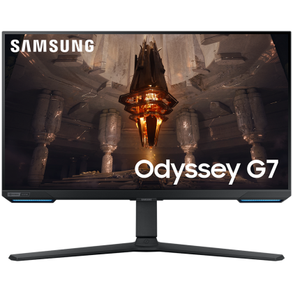 Monitor LED Samsung LS28BG700EPXEN Odyssey G70B, 28" UHD FLAT 16:9 (3840x2160) IPS 144Hz, 300 cd/㎡, 1000:1, HDR400, 1ms (GTG), 178/178, FS, 1xDP 2xHDMI, 1xUSB 3.0 , 3.5 Jack, Tilt/Pivot/Swivel/HeightAdj (120mm), VESA 100x100, 2Y