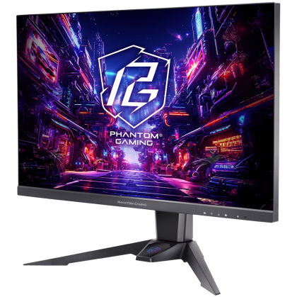 Asrock Gaming Monitor, 27" QHD(2560x1440) IPS, 180 Hz, 99% sRGB, 1000:1, 16:9, 400 cd/m², 178º/178º, 1ms (MPRT), AMD FreeSync, Flicker-free, Height, Swivel, Tilt, 2x 2W Speakers, 2x HDMI 2.0, 1x DP 1.4, 1x Audio Jack (3.5mm), Wi-Fi antenna, 3Y