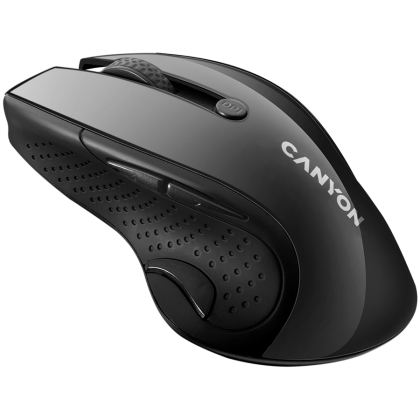 CANYON 2.4Ghz wireless mouse, optical tracking - blue LED, 6 buttons, DPI 1000/1200/1600, Black pearl glossy