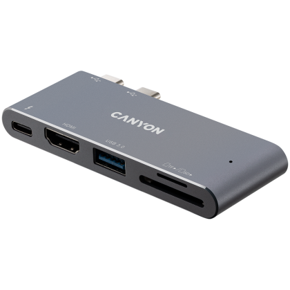 CANYON hub DS-5 5in1 Thunderbolt 3 4k Space Grey