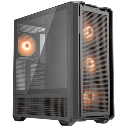 COUGAR Case MX600 RGB, Full Tower, Mini ITX/Micro ATX / ATX / CEB / E-ATX, Type-C, USB 3.0 x 2, USB 2.0 x 1,4 Pole Headset Audio Jack, RGB Button, 120mm ARGB fan, Tempered glass, 235 x 515 x 478 (mm)