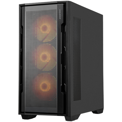 COUGAR Case Uniface RGB, Mid Tower, Mini ITX/Micro ATX / ATX / CEB / E-ATX, Type-C, USB 3.0 x 2, USB 2.0 x 1, Audio/Mic 3.5mm jack x 1, 120mm ARGB fan, Tempered glass, 230 x 493 x 475 (mm)