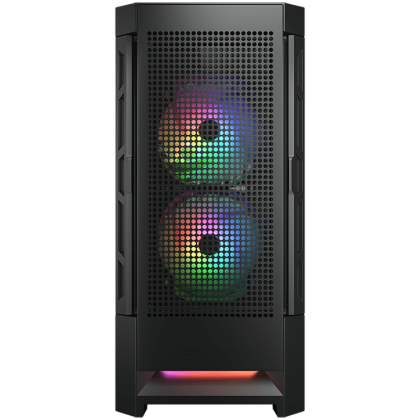 COUGAR Airface RGB, Mid Tower, 2x 140 1x120 ARGB Fans, RGB Button,  4mm Tempered Glass, Mini ITX / Micro ATX / ATX / CEB/ E-ATX, USB 3.0 x 2, USB 2.0 x 1, 4 Pole Headset Audio Jack x1